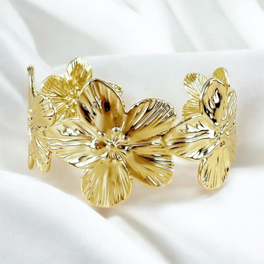 Anémone - Bracelet manchette